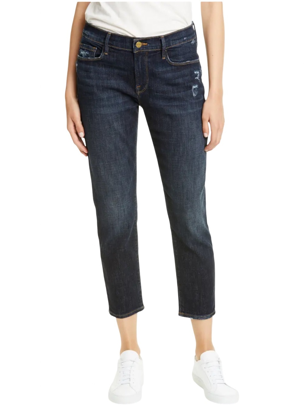 FRAME Le Garcon Crop Boyfriend Jeans